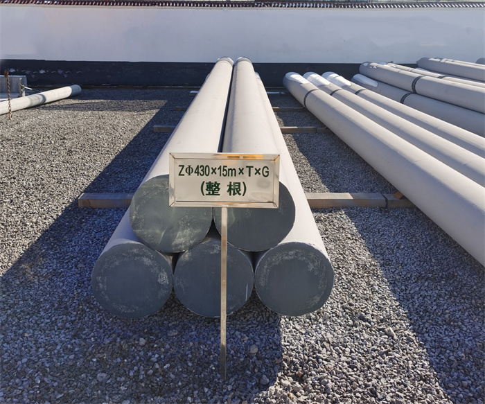 塔城430×15米×T×G终端电线杆