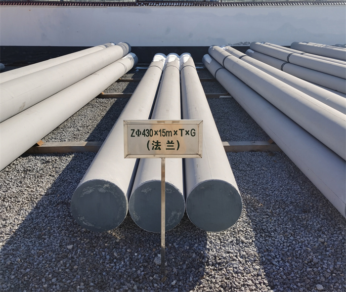 塔城430×15米×T×G砼电力电杆